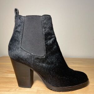 Frye Tate Hair-calf Chelsea Bootie - Black - Sz 7.5 M